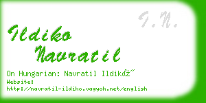 ildiko navratil business card